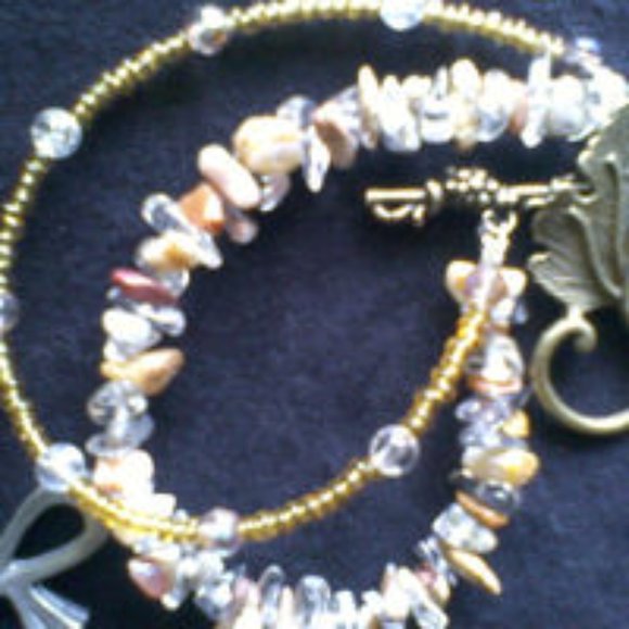 Friendship Crystal Bracelet Gift Set With Ankhs - Picture 6 of 10